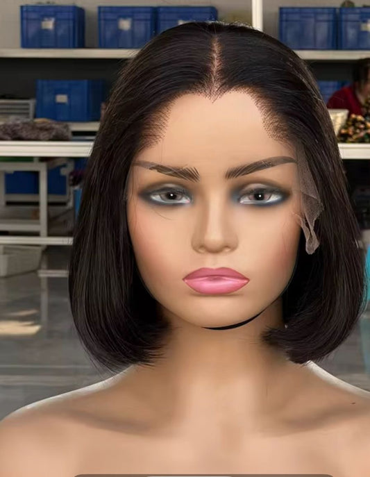 Lagos hairline bob straight human hair 13x4