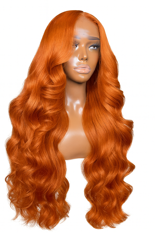 Orange  body wave 13x4