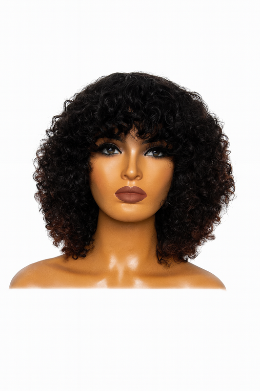 Bang wigs curly