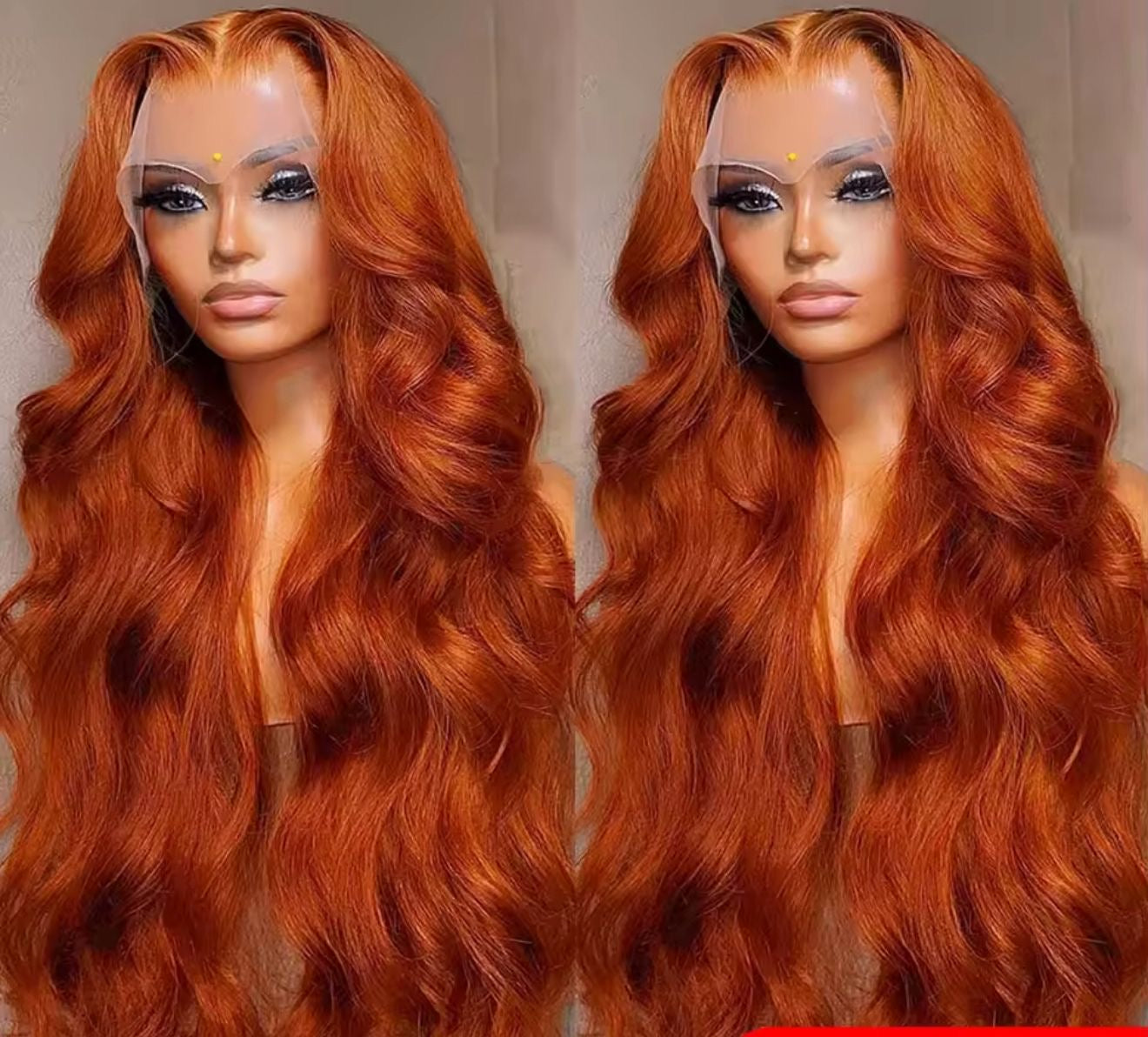 Orange  body wave 13x4
