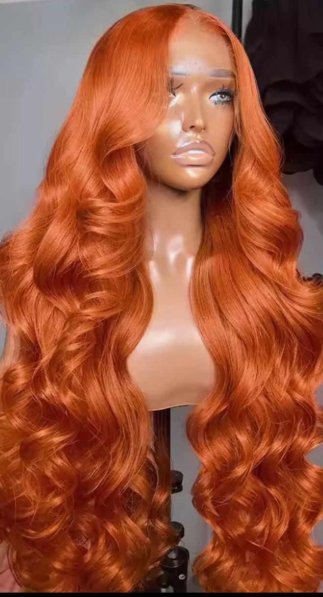Orange  body wave 13x4