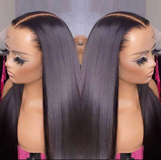 Straight human hair 13x4